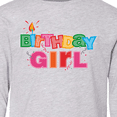 thumbnail image 4 of Inktastic Birthday Girl Letters Long Sleeve Youth T-Shirt, 4 of 5