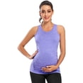 thumbnail image 1 of LYD - Camiseta sin mangas de maternidad para mujer, sin costuras, con espalda cruzada, para entrenamiento, atlética, yoga lyd modelStyleType, 1 of 2