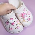 thumbnail image 1 of Sanrio Kuromi-zapatos de dibujos animados Cinnamoroll para niños, zapatillas con dijes de cocodrilo, accesorios de decoración de recuerdo, regalos de fiesta, novedad, 1 of 4