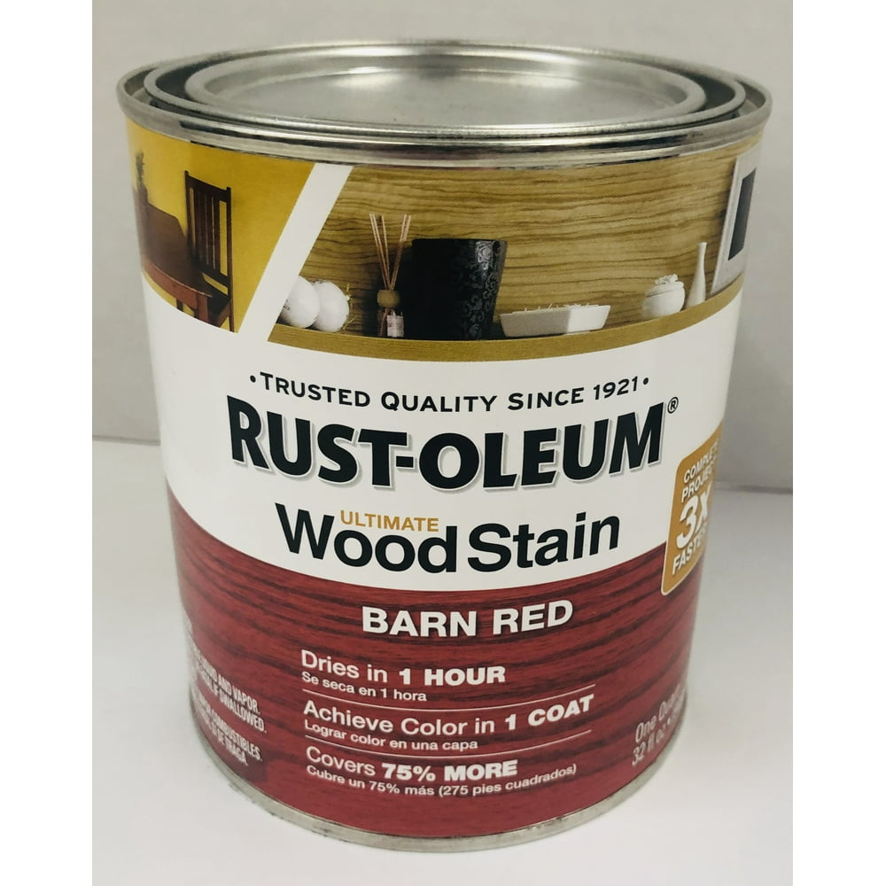 Rustoleum Woodstain Barn Red Qt