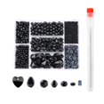 thumbnail image 2 of de cristal de 3100 Uds., de cristal para , joyería, kit de abalorios con caja tenedor de bricoje, colr, Negro Gloria cuentas de fabricación de joyas, 2 of 9