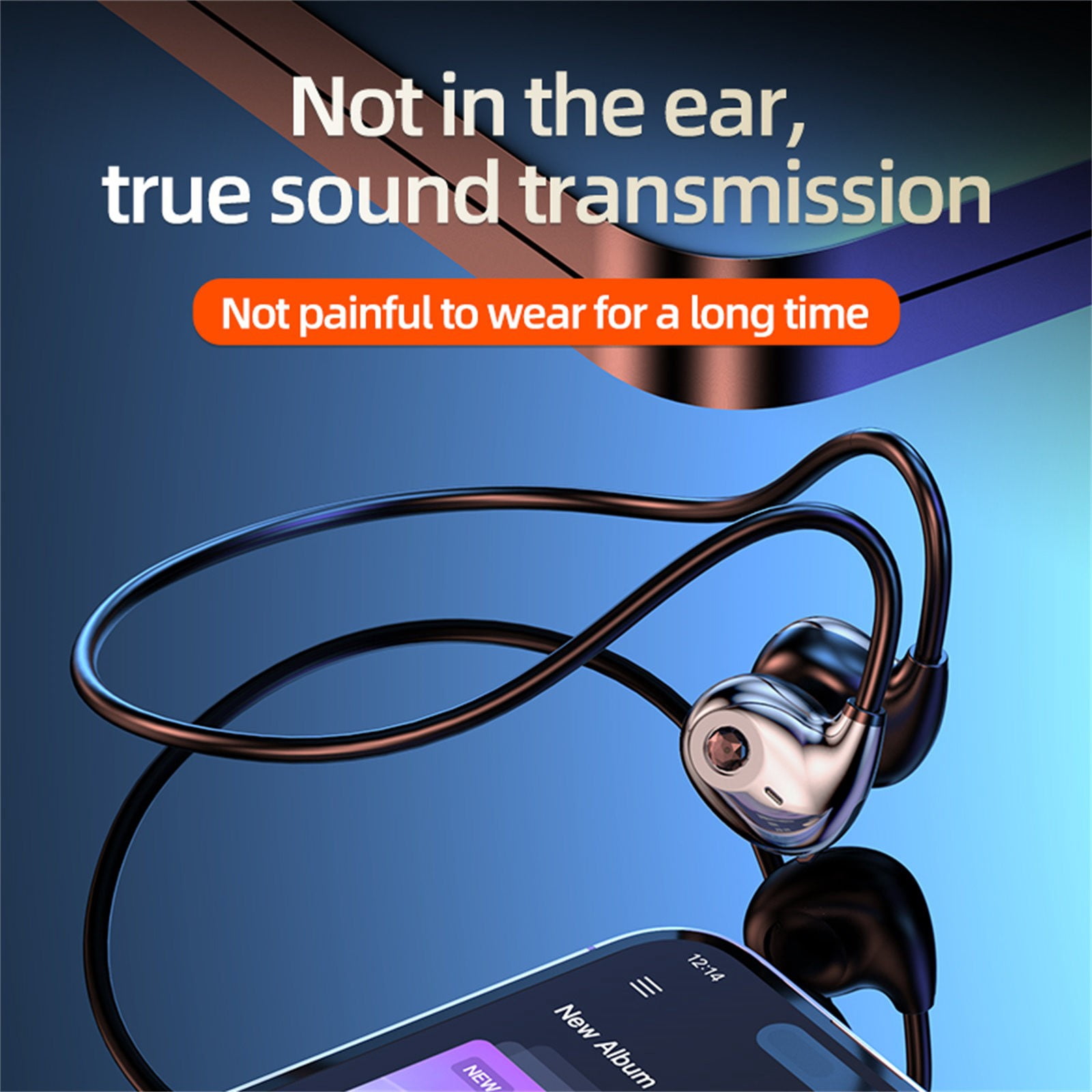 True Wireless Earbuds Bluetooth 5.3 Headphones 45H Long Playtime, Wireless Charging Case, IPX8 Waterproof Stereo Earphones, Built-in Mic Calls, Headset Premium Deep Bass 32 Preset EQs via APP,Purple