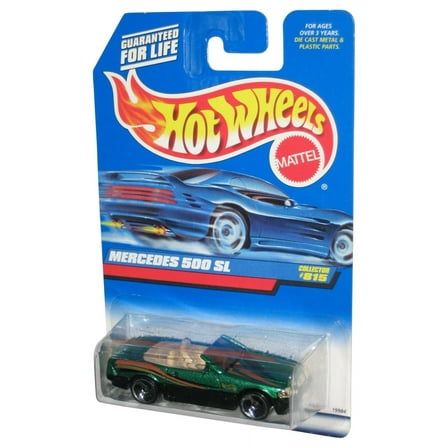 Hot Wheels Mercedes 500 SL (1997) Green Collector Toy Car #815