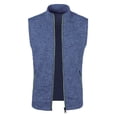 thumbnail image 3 of Chaleco con cremallera para hombre de otoño e invierno, suéter fino de terciopelo, cárdigan ajustado, chaleco con bolsillo y capucha para hombre, 3 of 5