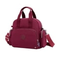 thumbnail image 2 of Bolso De Moda Impermeable Con Carga Usb Portátil Wine Red, 2 of 2