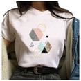 thumbnail image 2 of Eashery Womens T Shirts Casual Graphic Print Womens Tops White XL, 2 of 5