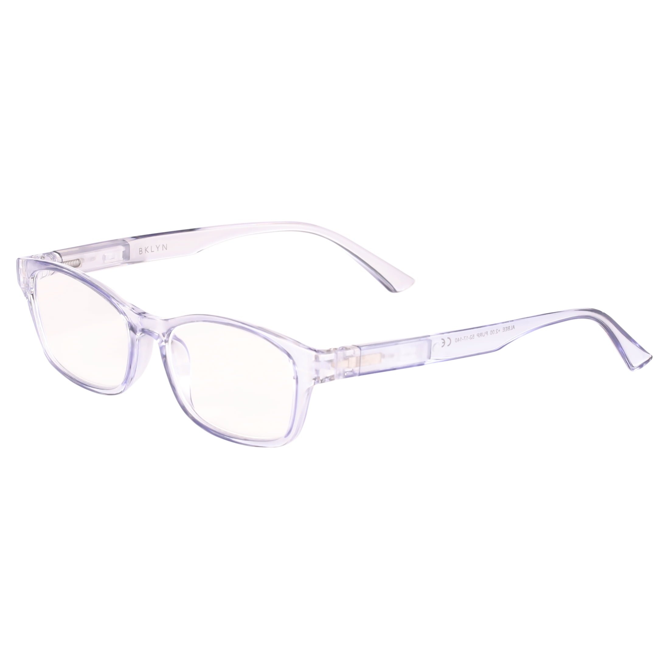 (2 pack) Bklyn, Albee +1.50, Adult, Womens, Plastic Reading Glasses & Pouches Value Pack , 2 Ea