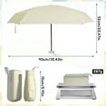 thumbnail image 2 of Bocaoying Mini Folding Umbrella with Case, Lightweight Portable Umbrella, Light Compact Rain Umbrella for Travel Outdoor Daily Use, Sun & Rain Pocket Umbrella for Girls and Women, 2 of 7