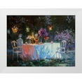 thumbnail image 1 of Sviridov, Sergei 18x15 White Modern Wood Framed Museum Art Print Titled - A Table in Garden VII, 1 of 4