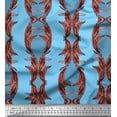 thumbnail image 1 of Soimoi Cotton Cambric Fabric Stripe & Ogee Damask Print Fabric by Yard 42 Inch Wide, 1 of 1