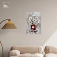 thumbnail image 3 of Floral Crimson Perfume Canvas Fashion Designer Wall Art by Art Remedy, Gallery Wrapped, 20" x 30", 3 of 7