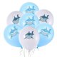 thumbnail image 2 of Cartoon Shark Balloons 20Pcs Round Decoration For Baby Shower Pool Party Stunning Supplies For Birthday And Sea Theme Gatherings, 2 of 3