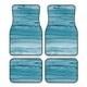 thumbnail image 1 of Fotbe Teal Turquoise Fluid Stripes Juego de 4 Tapetes para Auto con Estampado – Alfombrillas de Goma Reforzada, Diseño Antideslizante, Protección para Todo el Año – Vehículos, Autos, Camionetas y SUVs, 1 of 7