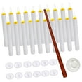 thumbnail image 4 of 20 Pieces LED Floating Candles with Remote Timer for Halloween Brown, 4 of 8