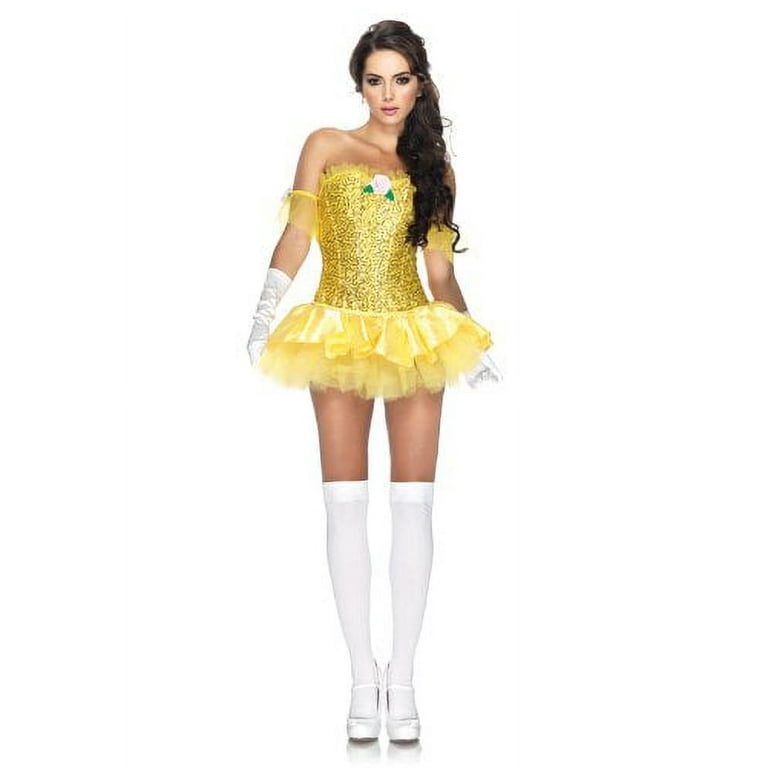 Enchanting Beauty Costume Yellow Adult Enchanting Beauty Costume Yellow Adult