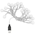 thumbnail image 4 of Luces de Cuerda Interior al Aire Libre, Fuente de Alimentación USB Decoración de Luz Blanca Cálida 20 Luces de Cuerda LED Flexibles para Patios para Jardines, 4 of 7