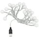 thumbnail image 4 of Luces de Cuerda Interior al Aire Libre, Fuente de Alimentación USB Decoración de Luz Blanca Cálida 20 Luces de Cuerda LED Flexibles para Patios para Jardines, 4 of 7