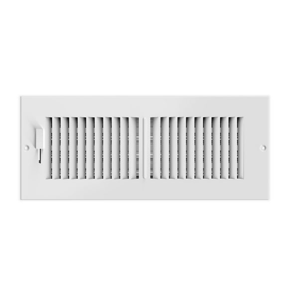 Rejilla de ventilación AC Infinity Register, 10 x 30 cm, acero blanco