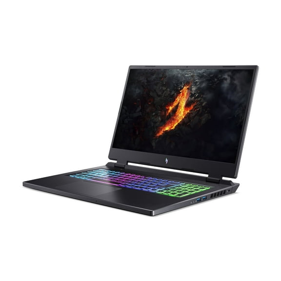 Acer Nitro 17 AN17-42 - AMD Ryzen 7 - 8845HS / up to 5.1 GHz - Win 11 Home - GeForce RTX 4060 - 16 GB RAM - 1.024 TB SSD SED, NVMe - 17.3" IPS 1920 x 1080 (Full HD) @ 165 Hz - Gigabit Ethernet - Wi-Fi 6E - obsidian black - kbd: US Intl