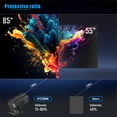thumbnail image 6 of YiJuHui Portable Projector with Built-in Screen, HD 180° Rotatable Mini Projector for Home Outdoor Movie Night, Wireless Compatible with Smartphone Laptop, 6 of 9