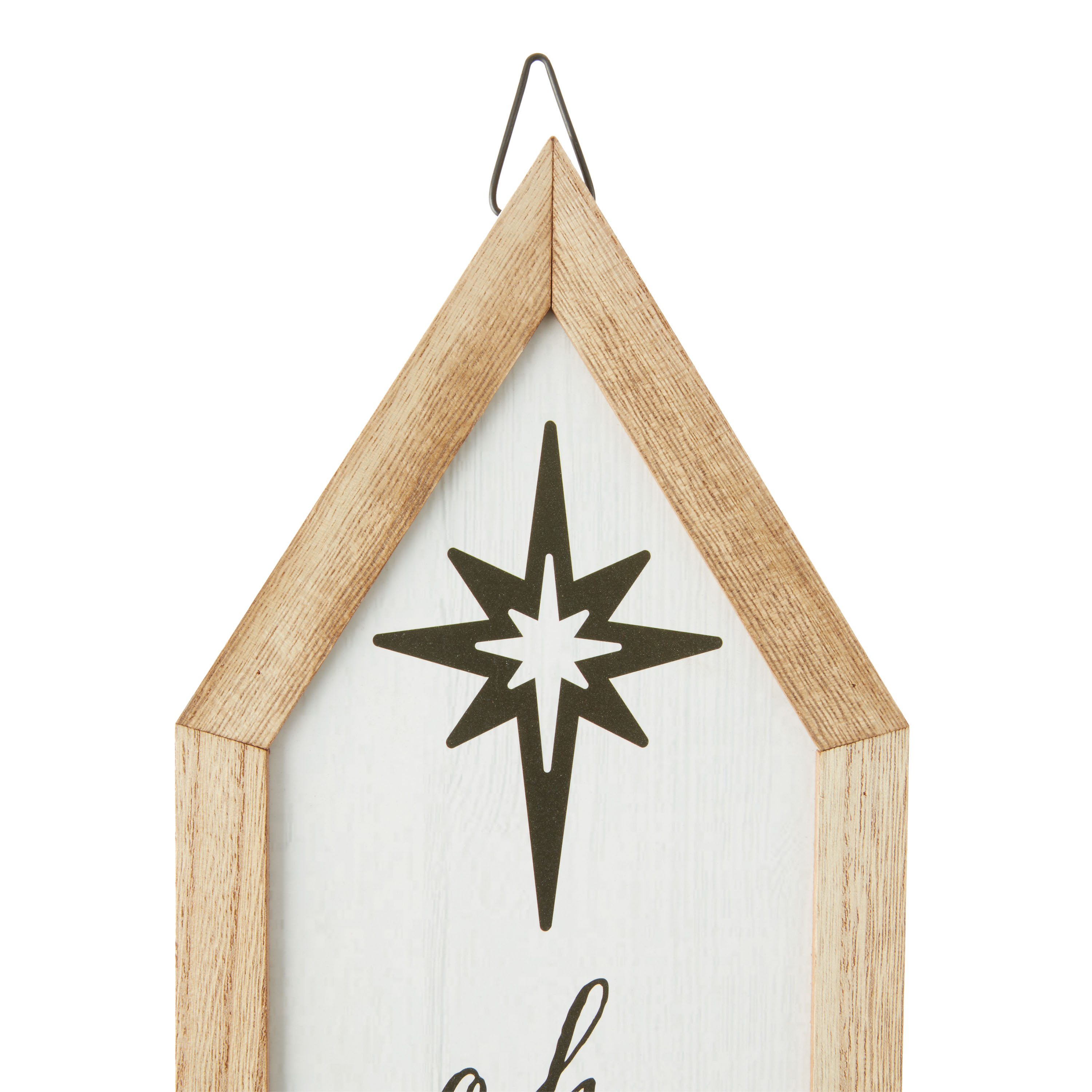 Holiday Time White MDF Adore Him Christmas Hanging Sign, 23"