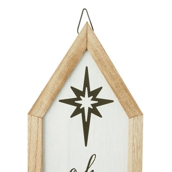 Holiday Time White MDF Adore Him Christmas Hanging Sign, 23"