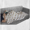 thumbnail image 6 of Taco Soft Flannel Fleece Throw Blanket, Traditional Mexican Cuisine Healthy Veggie Tortilla Menu Illustration, Cozy Plush for Indoor and Outdoor Use, 50" x 60", Marigold White Vermilion, by Ambesonne, 6 of 6