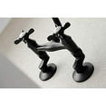 thumbnail image 3 of Kingston Brass KS113MB 6 in. Adjustable Center Wall Mount Kitchen Faucet, Matte Black, 3 of 5