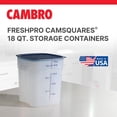thumbnail image 4 of FreshPro 18 Quart (QT) Food Storage Container with Lid - Restaurant Grade - (Translucent), 4 of 5