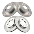 thumbnail image 2 of TRQ Front and Rear Brake Rotors Set Fits Select 1997-2001 Honda Prelude, 2 of 7