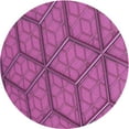 thumbnail image 1 of Ahgly Company Machine Washable Indoor Round Transitional Medium Violet Red Pink Area Rugs, 3' Round, 1 of 7