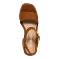 thumbnail image 3 of MADDEN GIRL Womens Brown 1-1/2" Platform Ankle Strap Padded Grandview Square Toe Block Heel Buckle Dress Sandals 7.5 M, 3 of 4