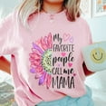 thumbnail image 3 of My Favorite People Call Me Mama T-Shirt – Cute Floral Heart Graphic Tee, Mother's Day Gift, Colorful Sunflower Mom Life Shirt for Women, 3 of 7