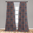 thumbnail image 5 of Ambesonne East Curtains, Lotus Flowers, Pair of 28"x95", Multicolor, 5 of 5