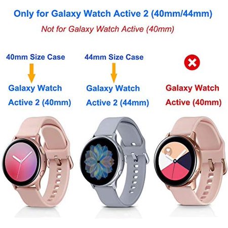 Ezco Screen Protector Case Compatible With Samsung Galaxy Watch Active 2 40mm 44mm Full Coverage Soft Tpu Protective Walmart Canada