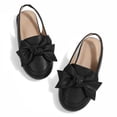 thumbnail image 4 of Rexoro Girls Dress Shoes Flats Sparkly Glitter Fabric Elastic Slingback Toddler Loafers for Party, 4 of 7