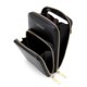 thumbnail image 3 of Bolso de hombro transparente para teléfono para mujer, Cartera de cuero Pu con pantalla táctil negra de 1 pieza, tarjetero para mujer con correa para el hombro y pulsera, 3 of 5