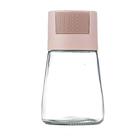 ACDANC 0.5G Push Type Salt Shaker, Glass Dispenser for Kitchen