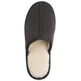 thumbnail image 3 of Vansarto Mens Comfy Suede Scuff Slippers Sherpa Lining Memory Foam Slip On House Shoes Non Skid Outsole, 3 of 5