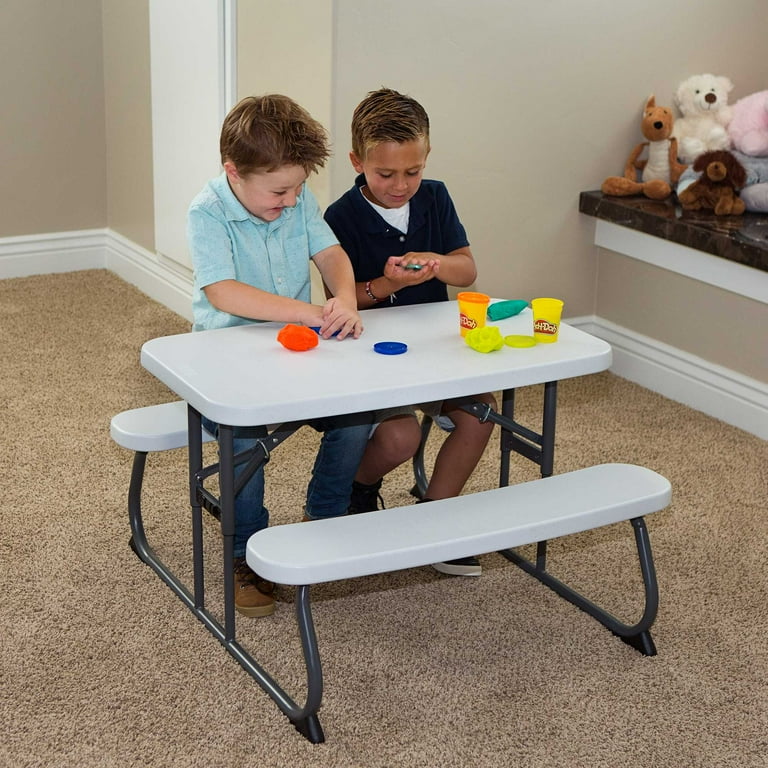 Lifetime Children's Picnic Table , White Granite (60239) - Walmart.com