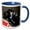 Blue/White, variant on 3drose, Race Car, 11oz Magic Transforming Mug