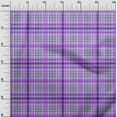 thumbnail image 3 of oneOone Cotton Flex Medium Purple Fabric Check Sewing Material Print Fabric By The Yard 40 Inch Wide, 3 of 4