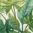thumbnail image 6 of WYYP Green Leaves Round Tablecloth Waterproof 100% Polyester Fiber Washable for Home Kitchen Outdoor Decoration White, 6 of 8