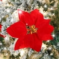 thumbnail image 3 of Christmas Decorations Artificial flowers Artificial Christmas Flowers Artificial Flowers 7 Heads Flowers For Christmas Tree Flower Decorations Household Imitation, 3 of 5