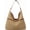 A-brown, variant on Straw Mesh Tote Bag for Women New Mesh Hollow Woven Beach Bag Large Travel Shoulder Handbag Bag