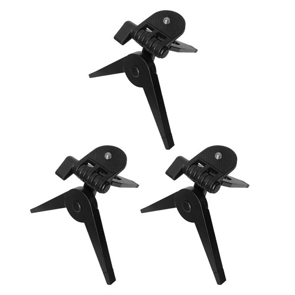 unbranded 3Ud Trípode Para Cámara Portátil Negro De ABS Estable Ajustable Para Teléfono Con Soporte De