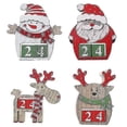 thumbnail image 4 of Wooden Christmas Advent Calendar Reindeer Countdown Calendar Reindeer Pattern Perpetual Calendar Christmas Table Decoration Festive Holiday Decoration, 4 of 5