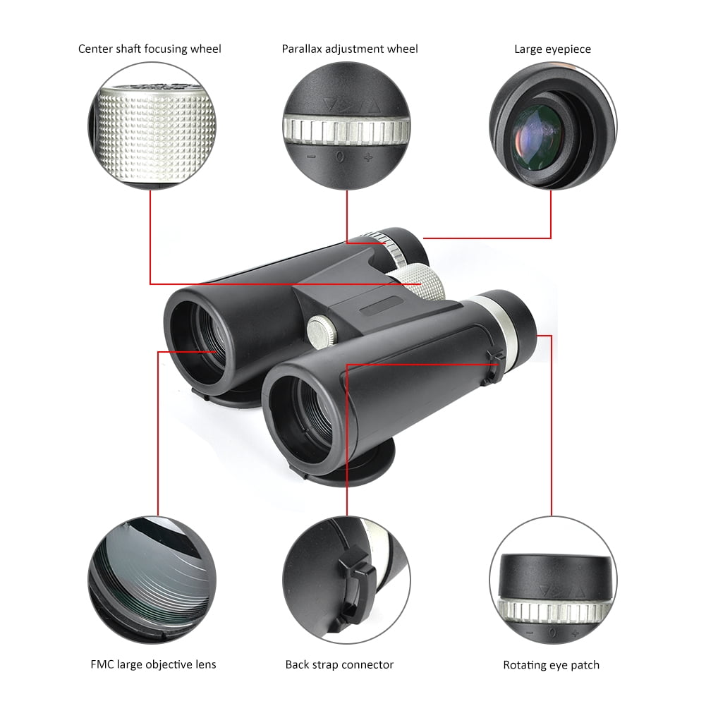 M Buder 10x42 (42mm/1.65 inches) Magnification BAK4 Prism Binoculars Waterproof Outdoor Travel Camping Hunting Night Vision Telescope High Definition Optics for Stargazing Bird Watching Sports