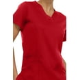 thumbnail image 5 of Medichic Women's Medical Scrubs Top - V-Neck 4-Way Stretch with 3 Pockets - Available in 20+ Colors, 5 of 6