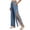 Blue, variant on Womens Tear Away Pants Side Full Open Pajama Pants Post Hip Knee Leg Surgery Recovery Adaptive Clothing with Pock